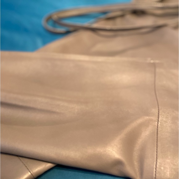 100% Leather Gray Pants - Picture 9 of 9